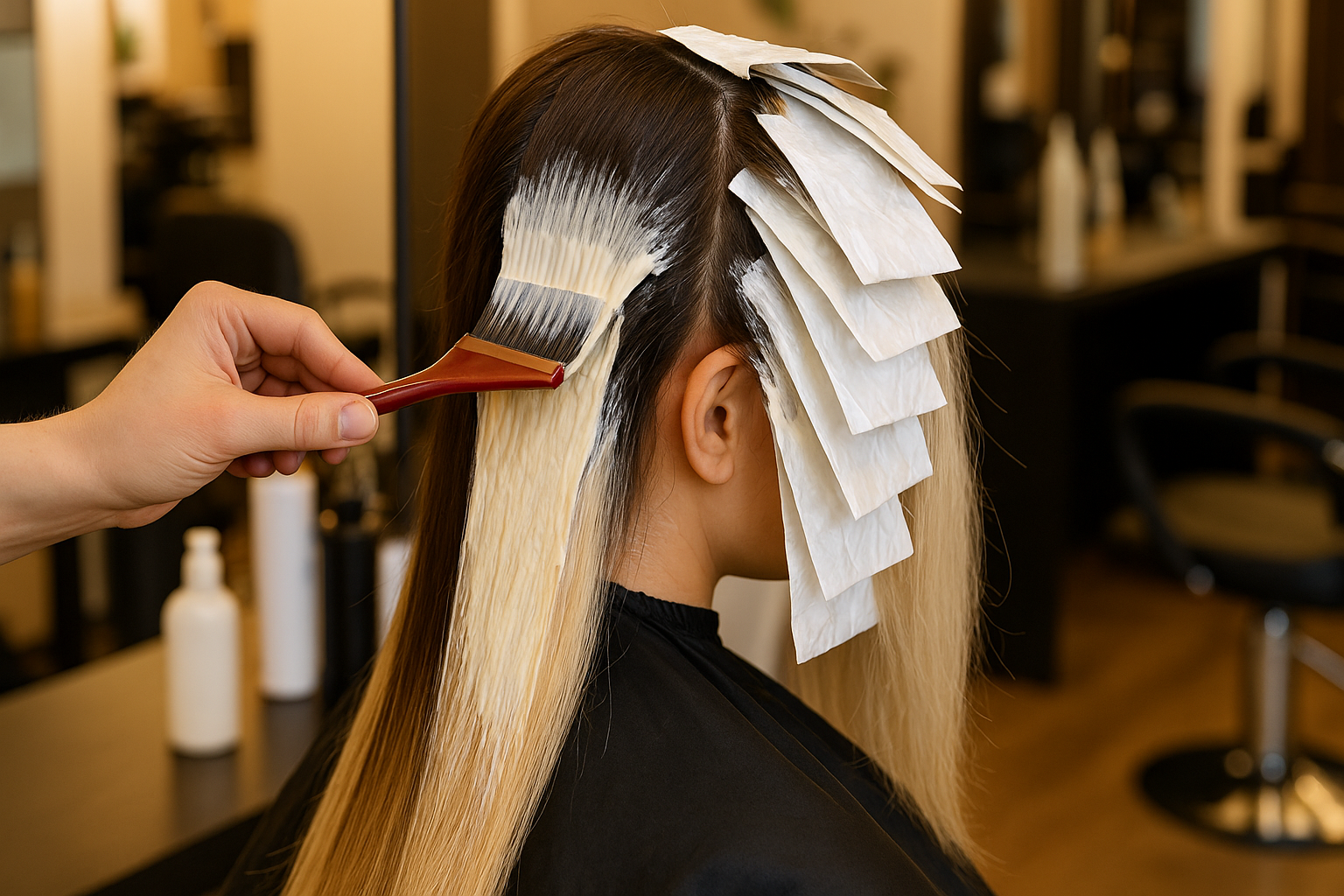 Full Head Bleaching & Toner